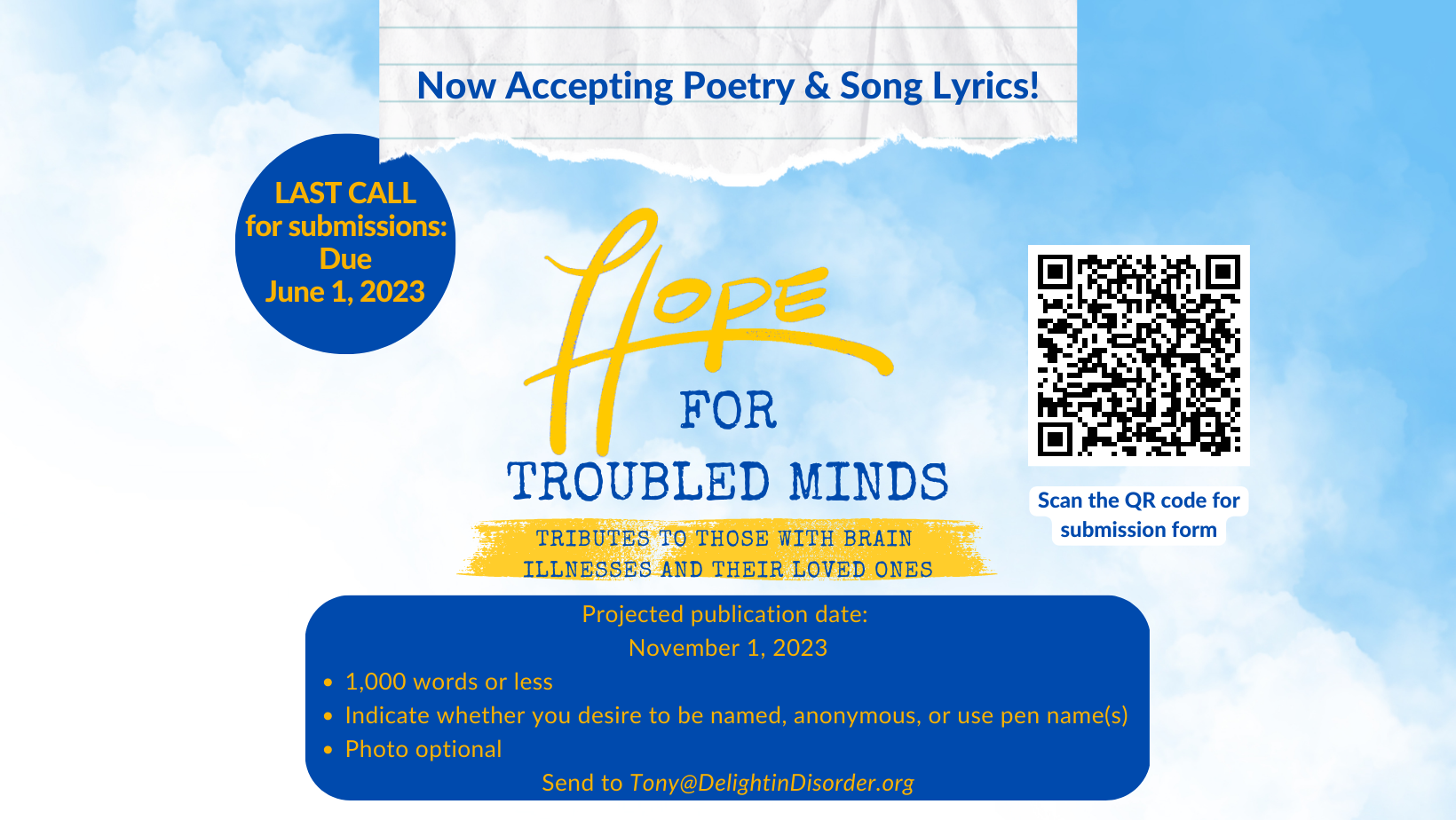 Hope for Troubled Minds Banner
